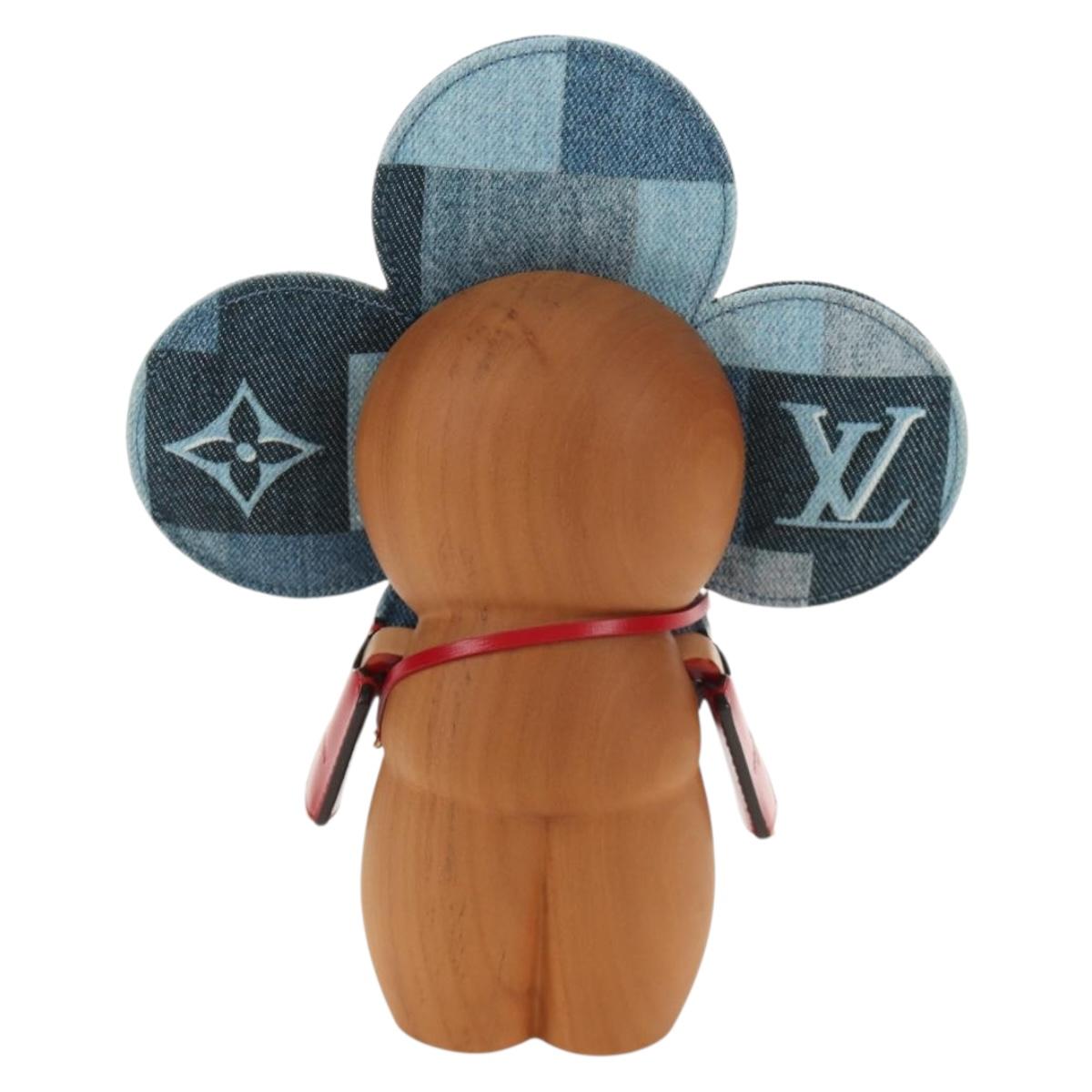 LOUIS VUITTON Monogram Denim Patchwork Vivienne Doll Blue GI0463 Auth 189263SM