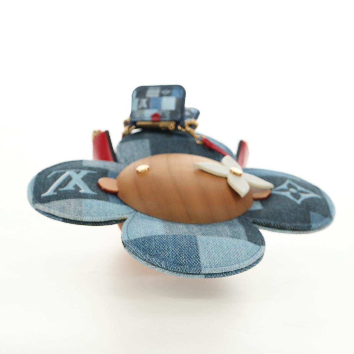 LOUIS VUITTON Monogram Denim Patchwork Vivienne Doll Blue GI0463 Auth 189263SM