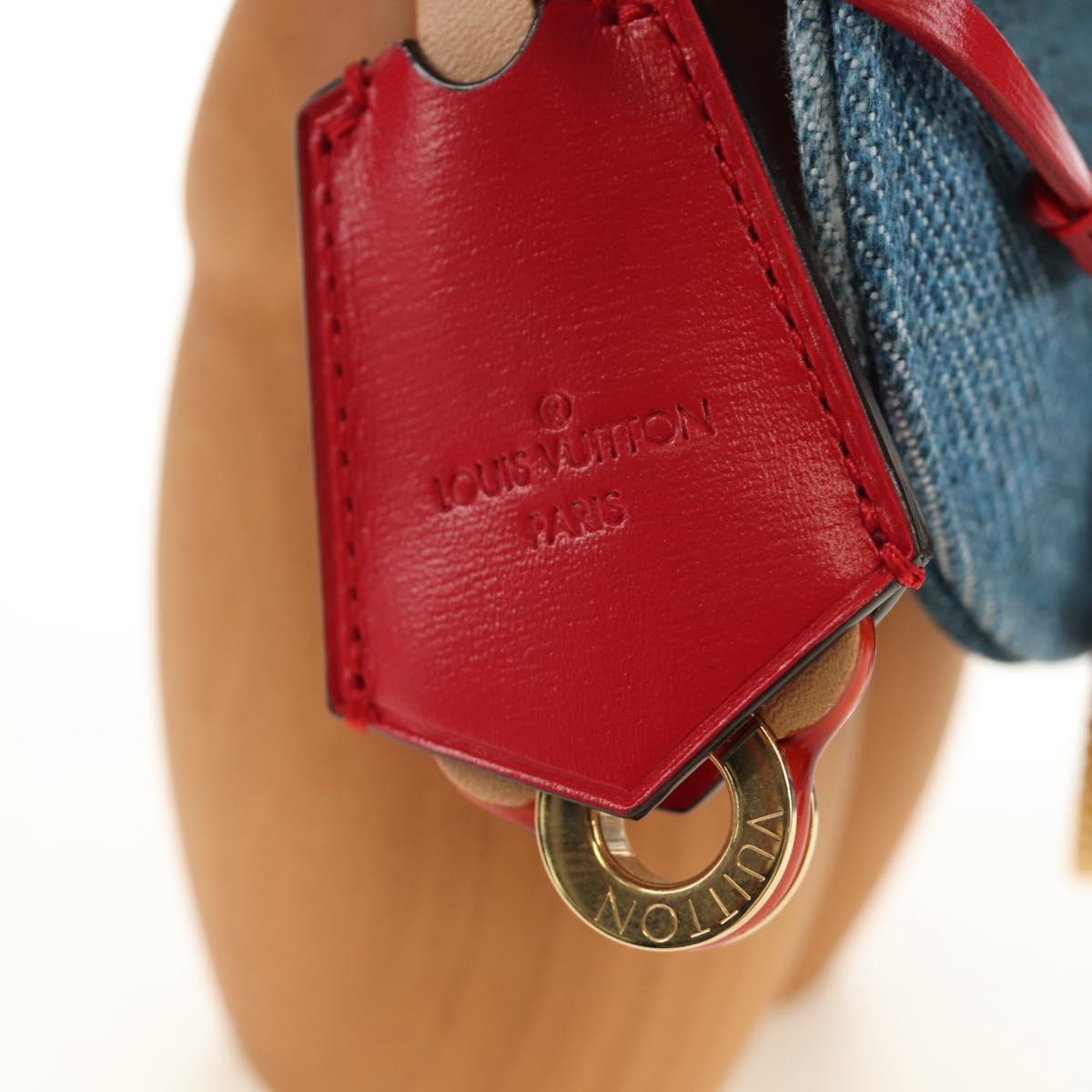 LOUIS VUITTON Monogram Denim Patchwork Vivienne Doll Blue GI0463 Auth 189263SM