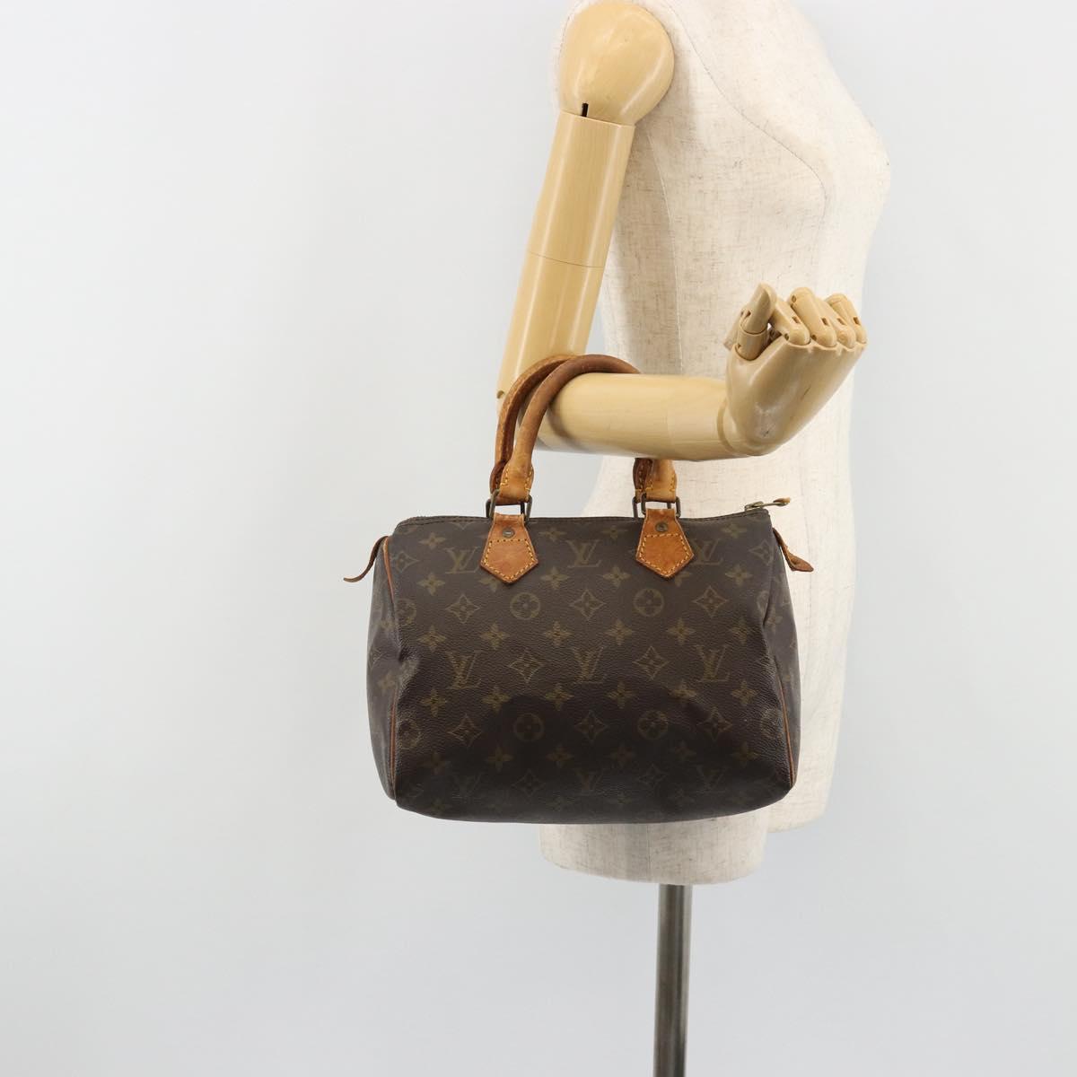LOUIS VUITTON Monogram Speedy 25 Hand Bag M41528 LV Auth 189274