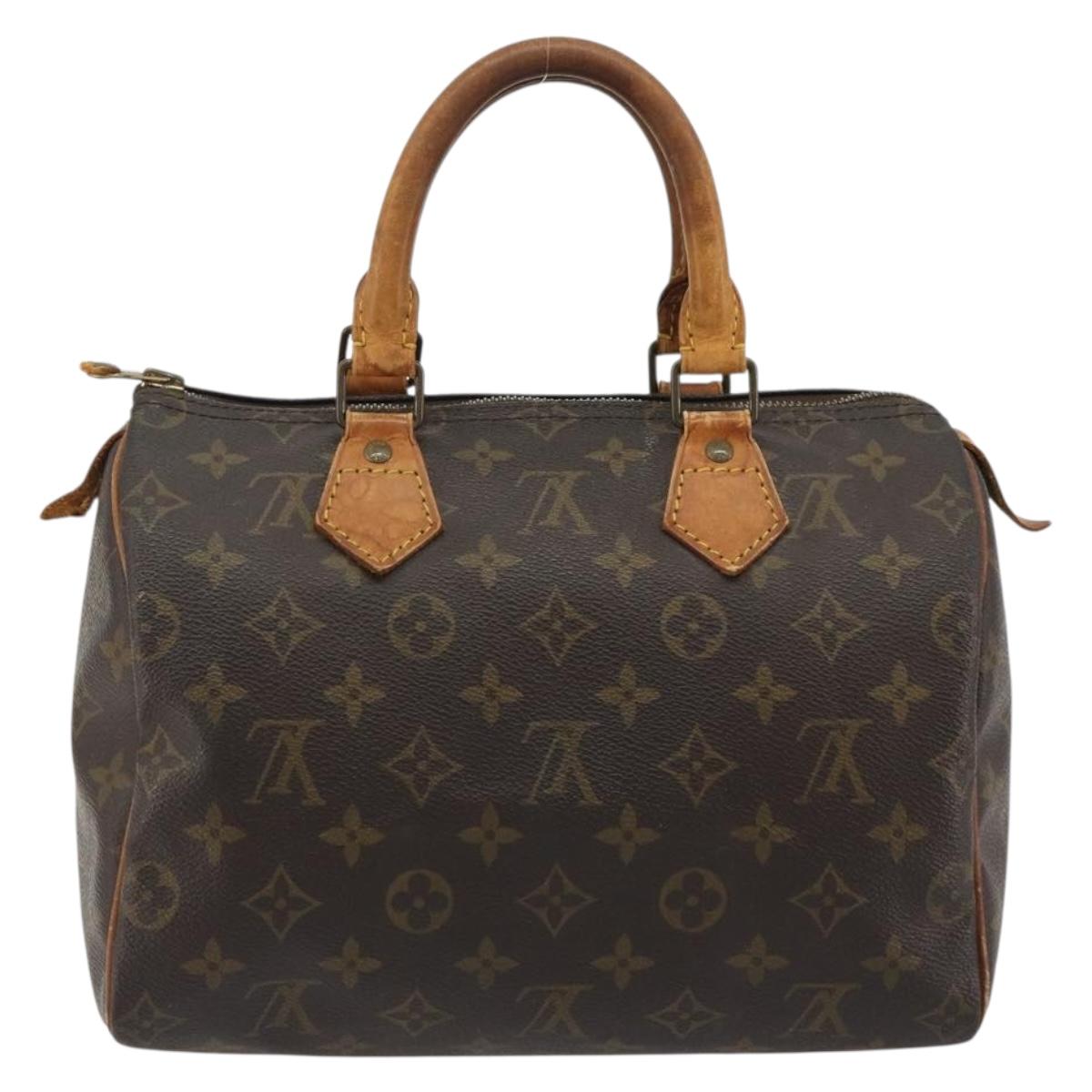 LOUIS VUITTON Monogram Speedy 25 Hand Bag M41528 LV Auth 189274