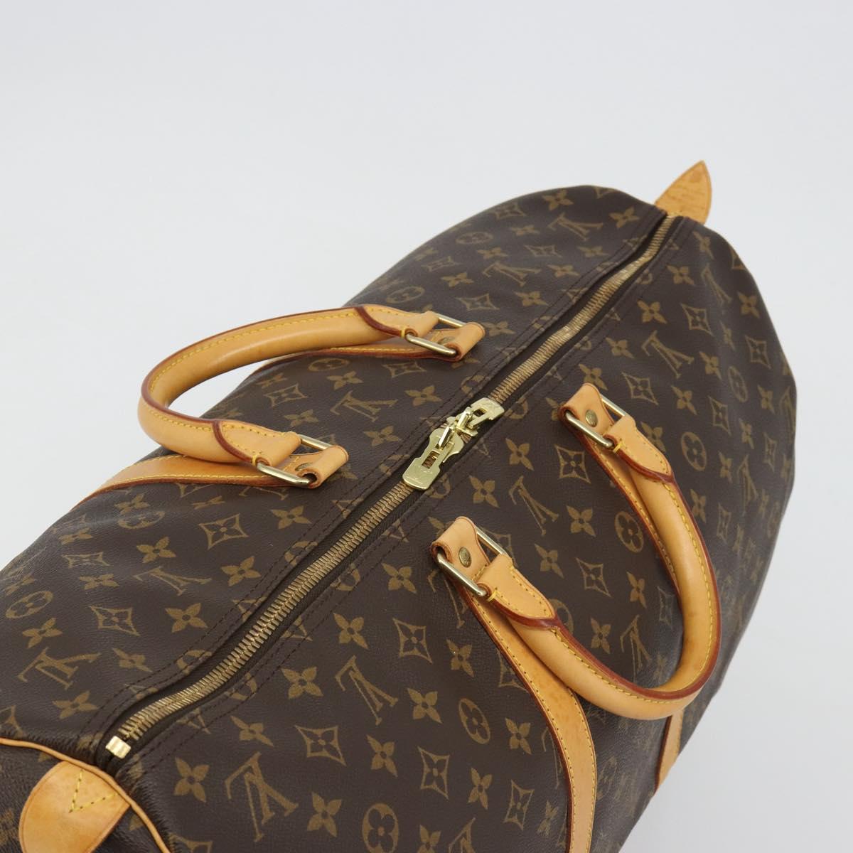 LOUIS VUITTON Monogram Keepall 55 Boston Bag M41424 LV Auth 189275