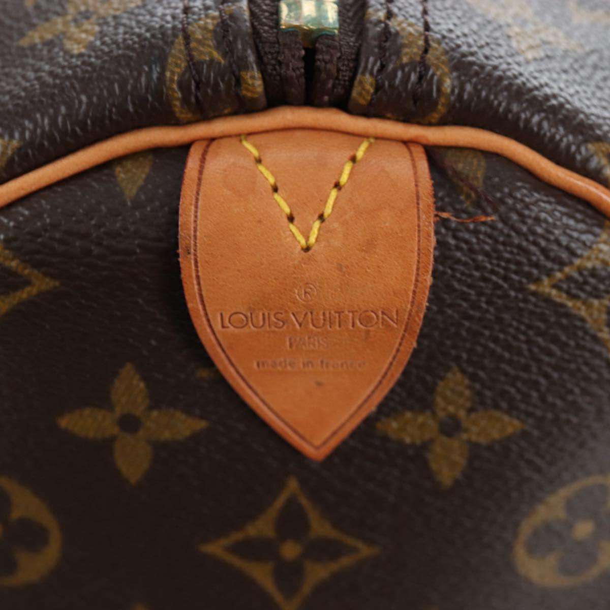 LOUIS VUITTON Monogram Keepall 55 Boston Bag M41424 LV Auth 189276V