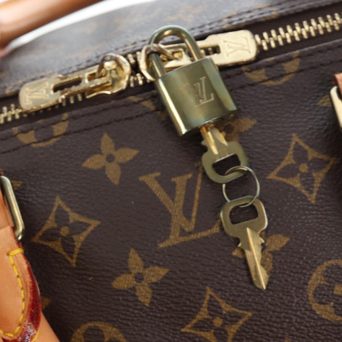 LOUIS VUITTON Monogram Keepall 55 Boston Bag M41424 LV Auth 189276V