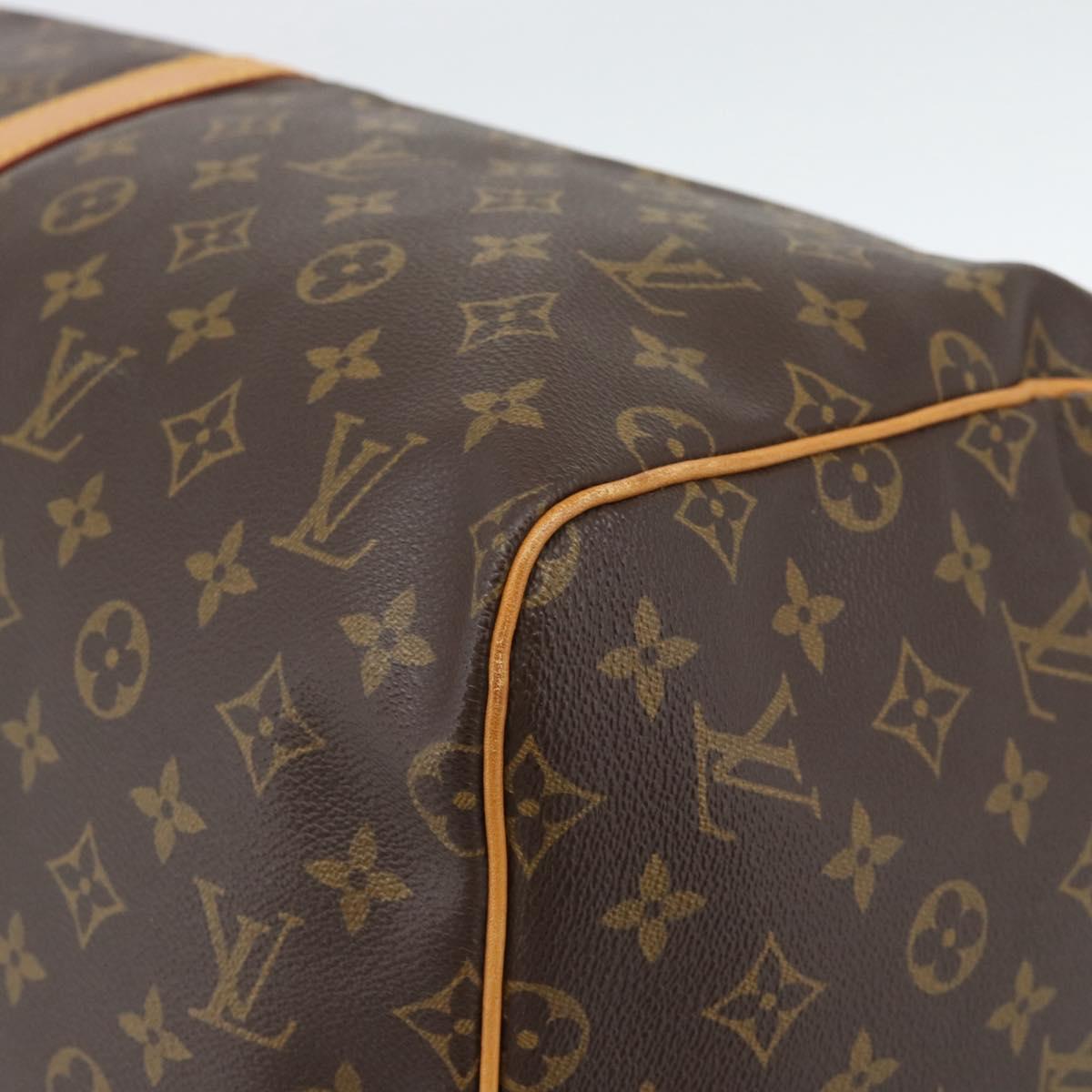 LOUIS VUITTON Monogram Keepall 55 Boston Bag M41424 LV Auth 189278V
