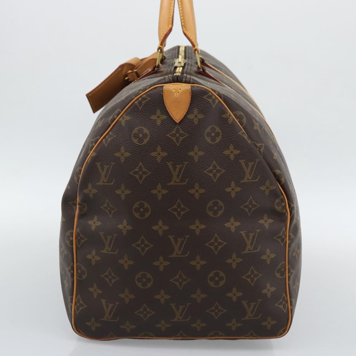 LOUIS VUITTON Monogram Keepall 55 Boston Bag M41424 LV Auth 189278V