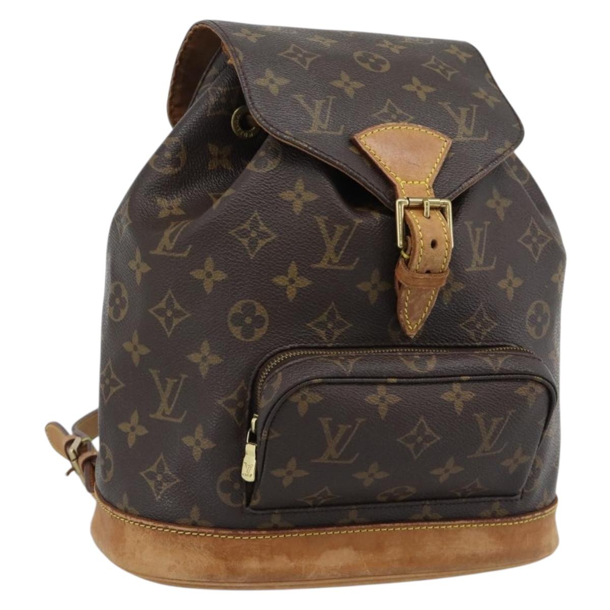 LOUIS VUITTON Monogram Montsouris MM Backpack M51136 LV Auth 189280