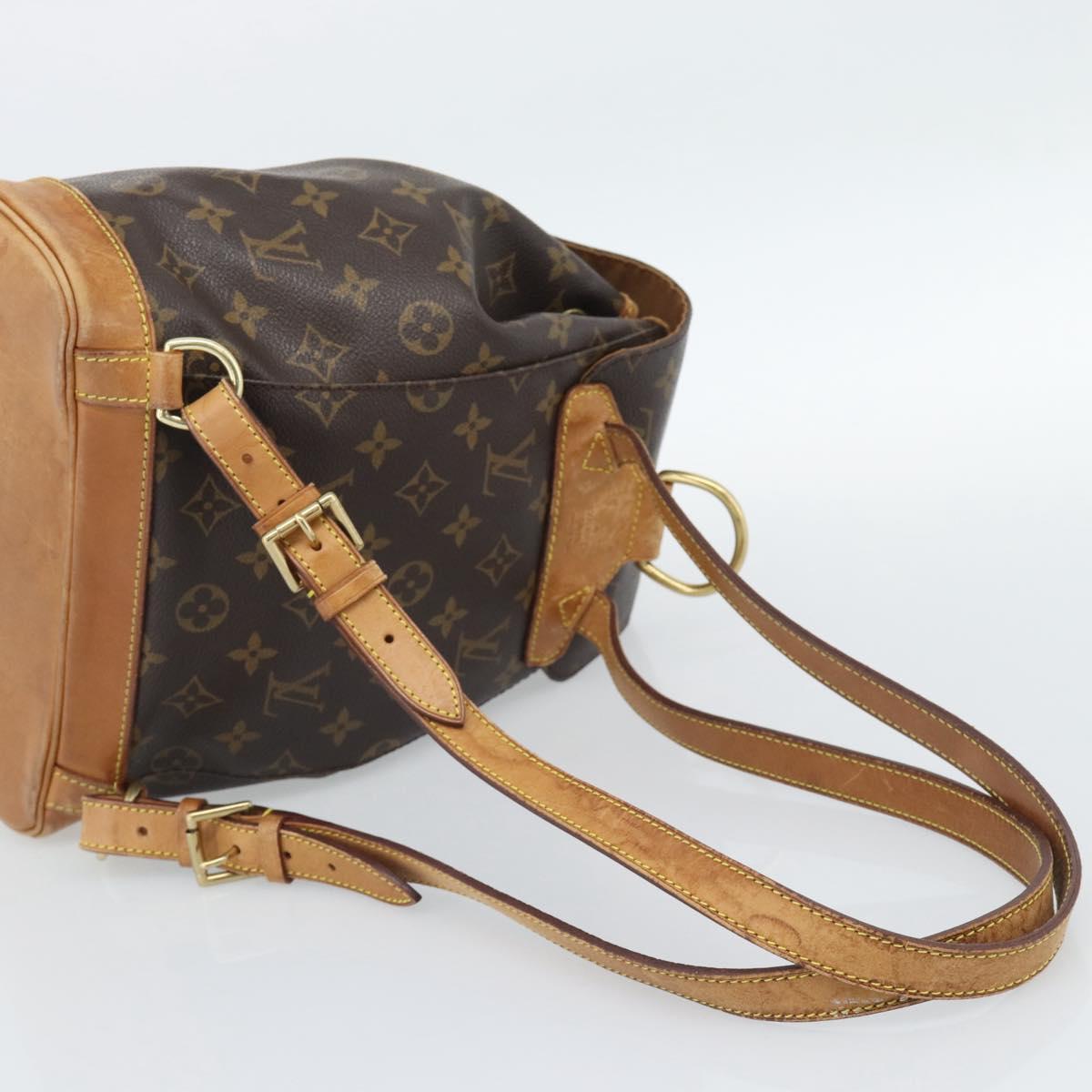 LOUIS VUITTON Monogram Montsouris MM Backpack M51136 LV Auth 189280