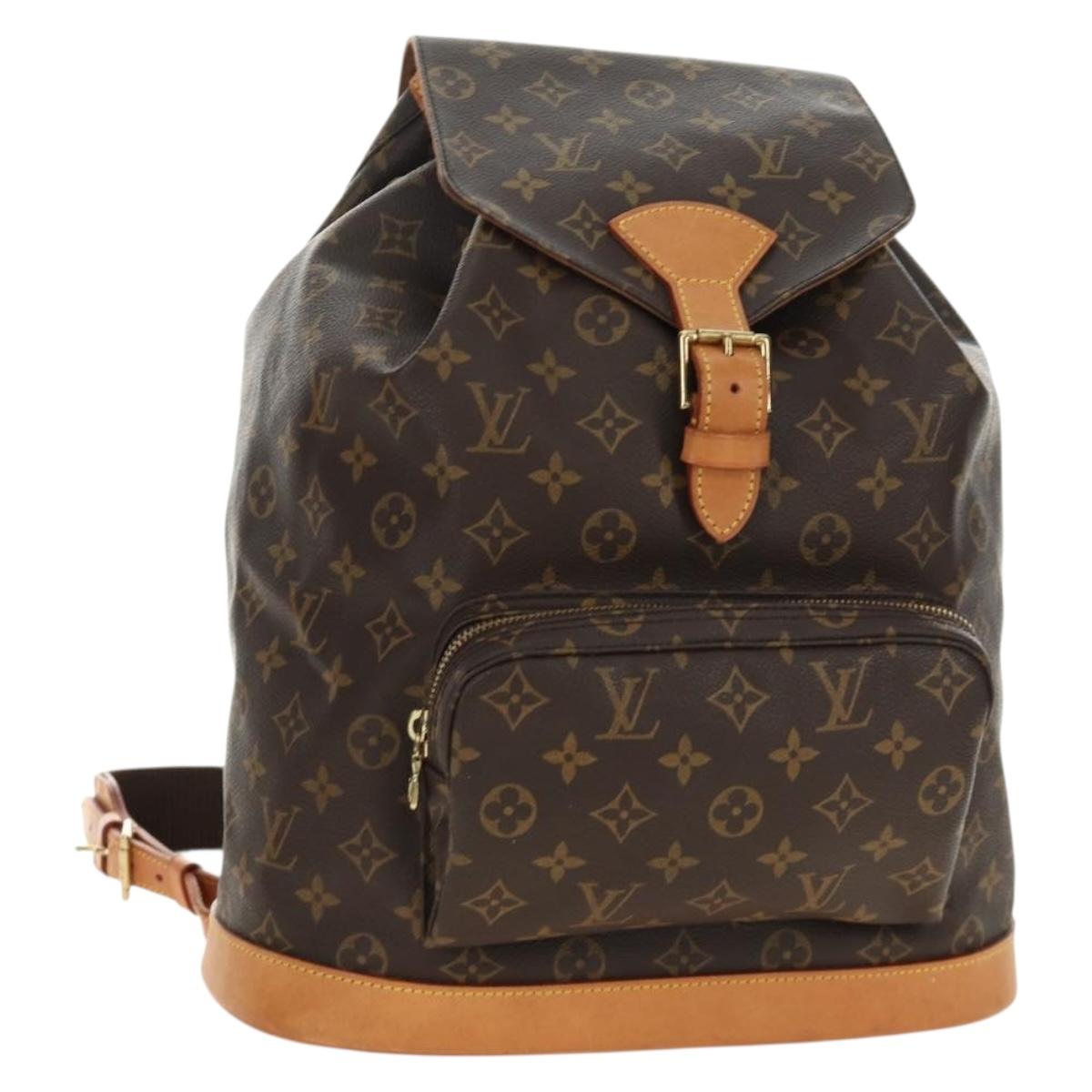 LOUIS VUITTON Monogram Montsouris GM Backpack M51135 LV Auth 189282V