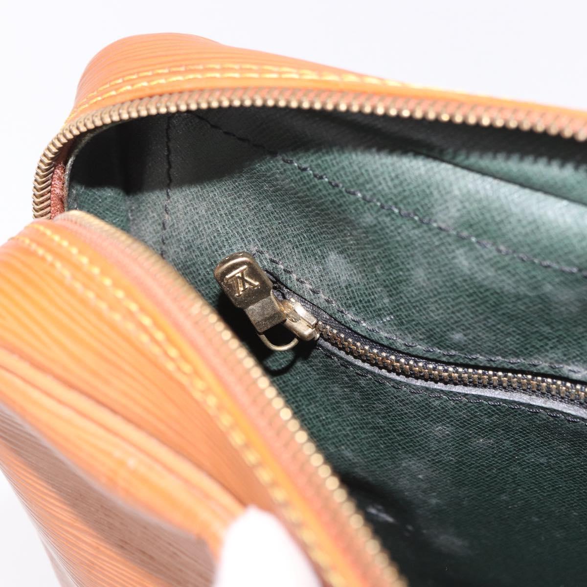 LOUIS VUITTON Epi Porte Documents Voyage Zipangu Gold M54478 Auth 189287