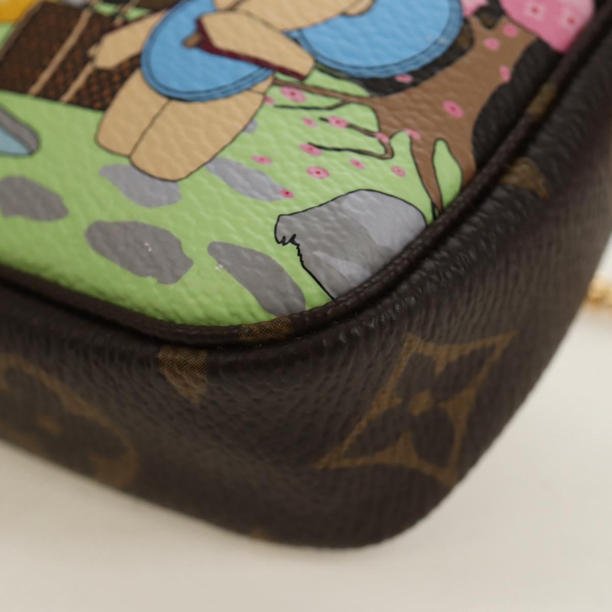 LOUIS VUITTON Monogram Vivienne Mini Pochette Accessoires M45905 Auth 189293SM