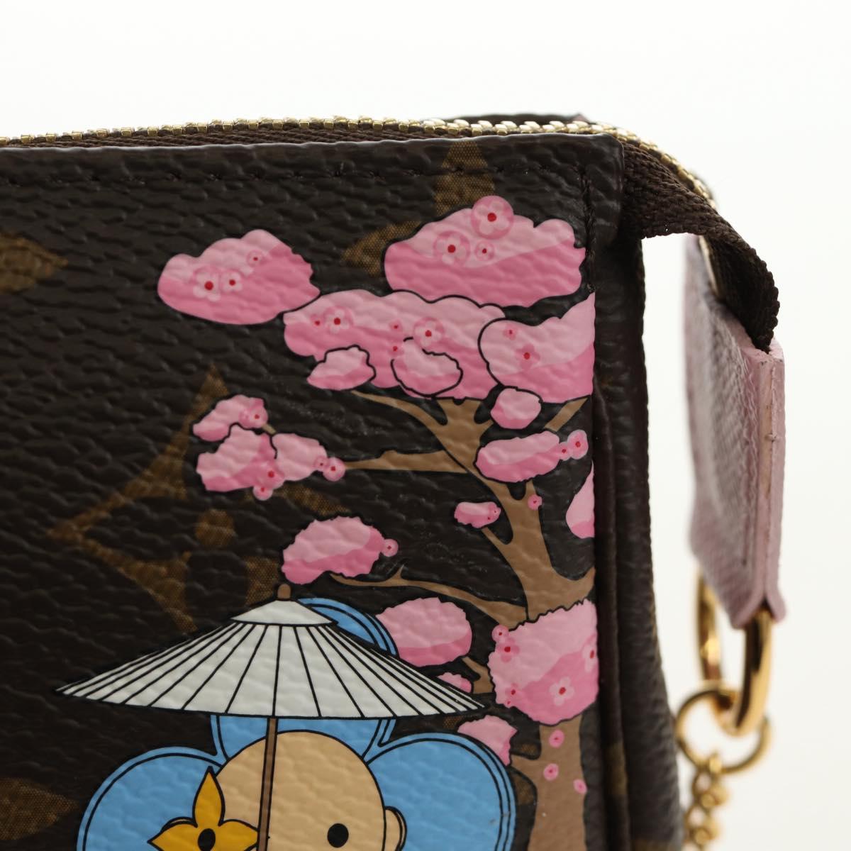 LOUIS VUITTON Monogram Vivienne Mini Pochette Accessoires M45905 Auth 189293SM