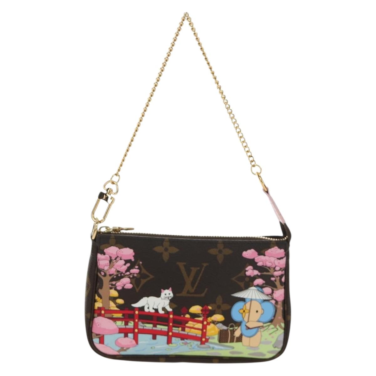 LOUIS VUITTON Monogram Vivienne Mini Pochette Accessoires M45905 Auth 189293SM