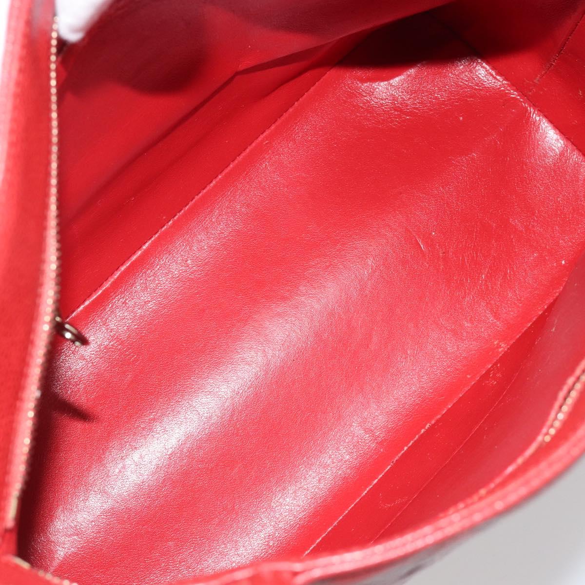 CHANEL Matelasse Reprint Tote Bag Caviar Skin Red CC Auth 189312SAV