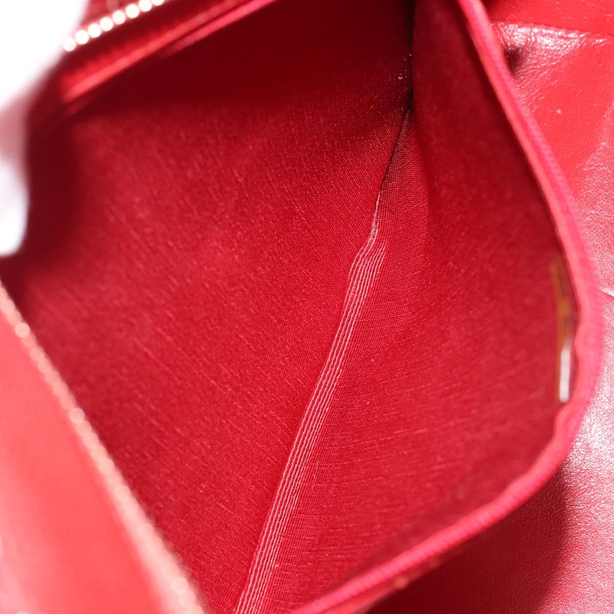 CHANEL Matelasse Reprint Tote Bag Caviar Skin Red CC Auth 189312SAV