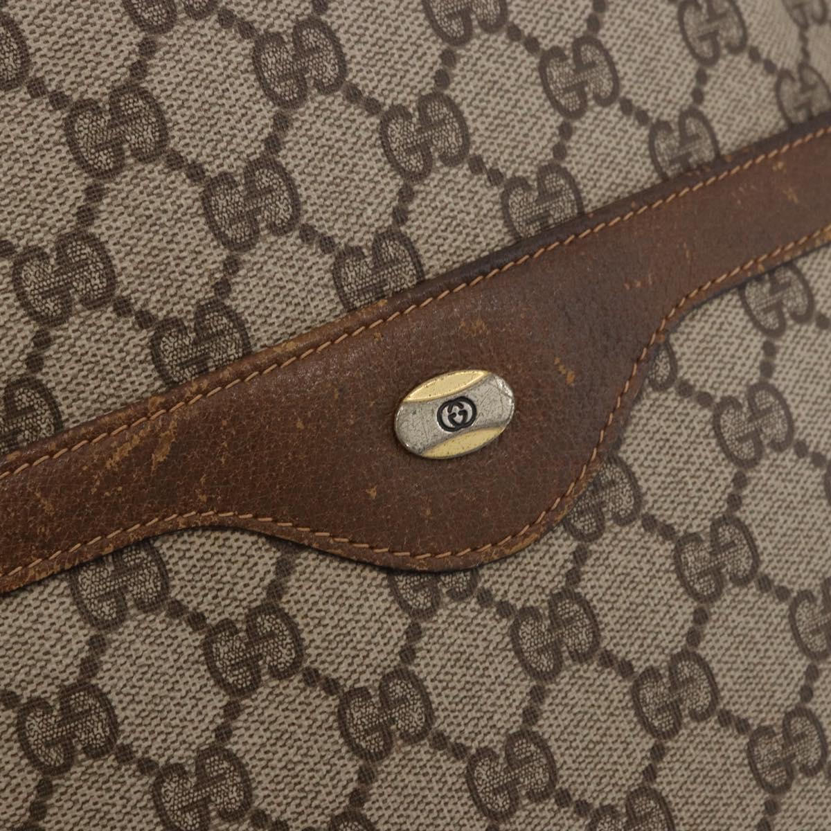 GUCCI GG Supreme Web Sherry Line Tote Bag PVC Beige 39 02 003 Auth 189324