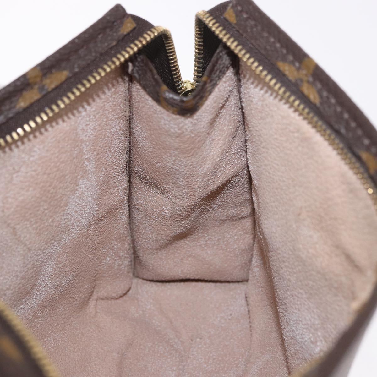 LOUIS VUITTON Monogram Poche Toilette 19 Pouch M47544 LV Auth 189335