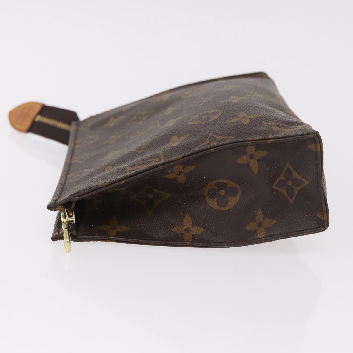 LOUIS VUITTON Monogram Poche Toilette 19 Pouch M47544 LV Auth 189335