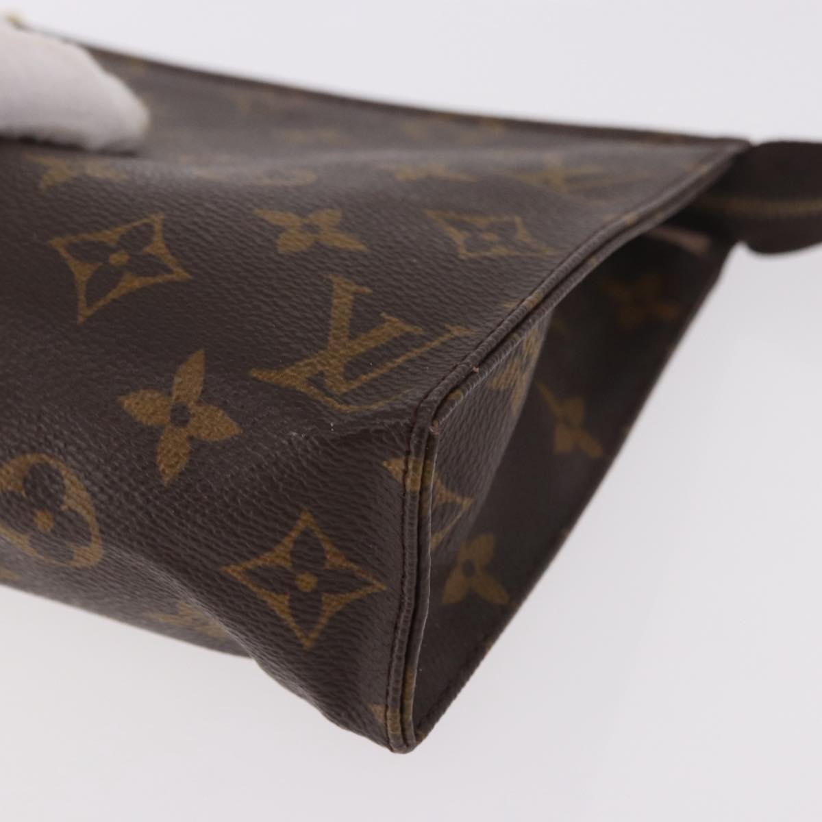 LOUIS VUITTON Monogram Poche Toilette 19 Pouch M47544 LV Auth 189335
