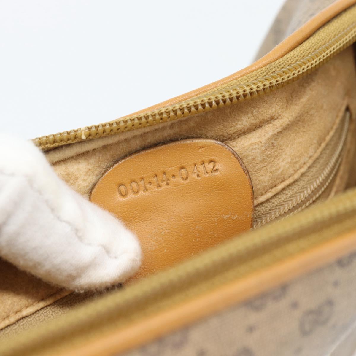 GUCCI Micro GG Supreme Shoulder Bag PVC Beige Gold 001 14 0412 Auth 189340
