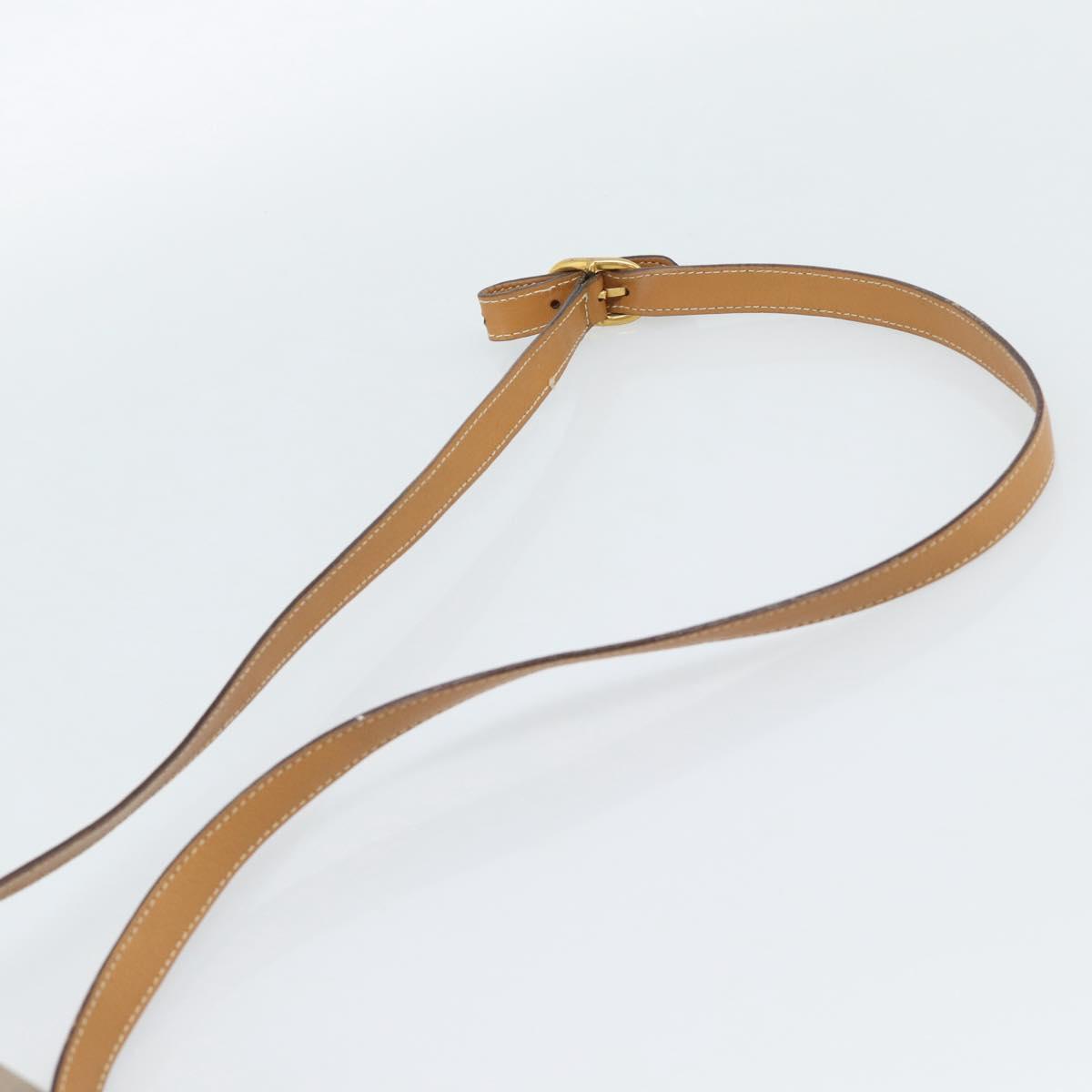 GUCCI Micro GG Supreme Shoulder Bag PVC Beige Gold 001 14 0412 Auth 189340