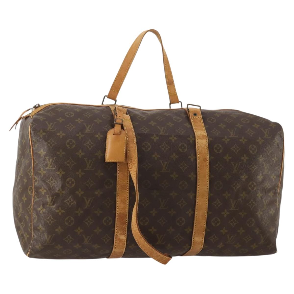 LOUIS VUITTON Monogram Sac Souple 55 Boston Bag M41622 LV Auth 189346