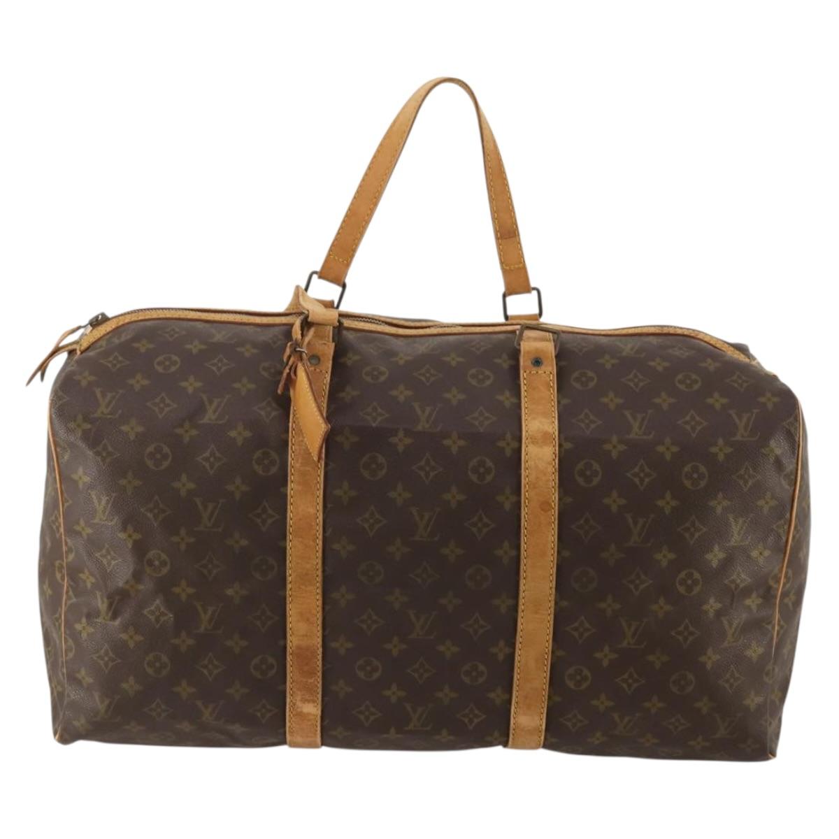 LOUIS VUITTON Monogram Sac Souple 55 Boston Bag M41622 LV Auth 189346