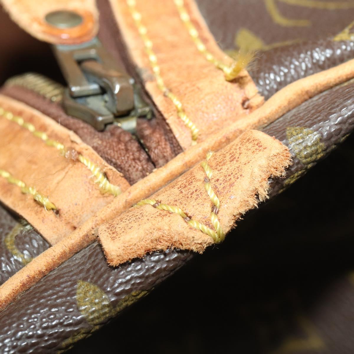 LOUIS VUITTON Monogram Sac Souple 55 Boston Bag M41622 LV Auth 189346