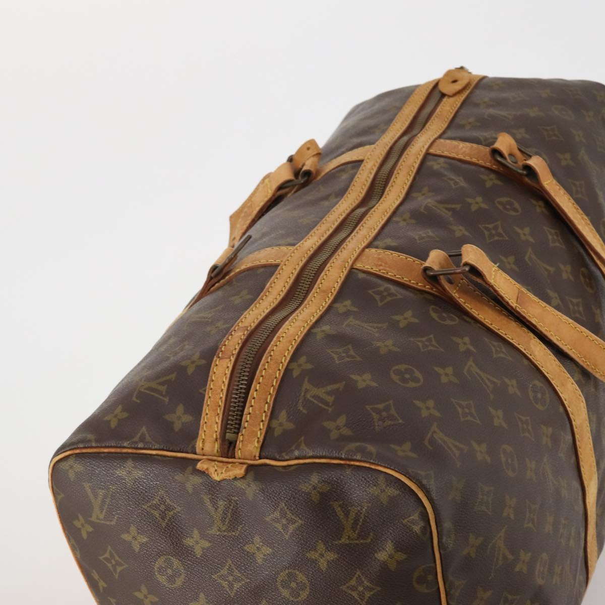 LOUIS VUITTON Monogram Sac Souple 55 Boston Bag M41622 LV Auth 189346