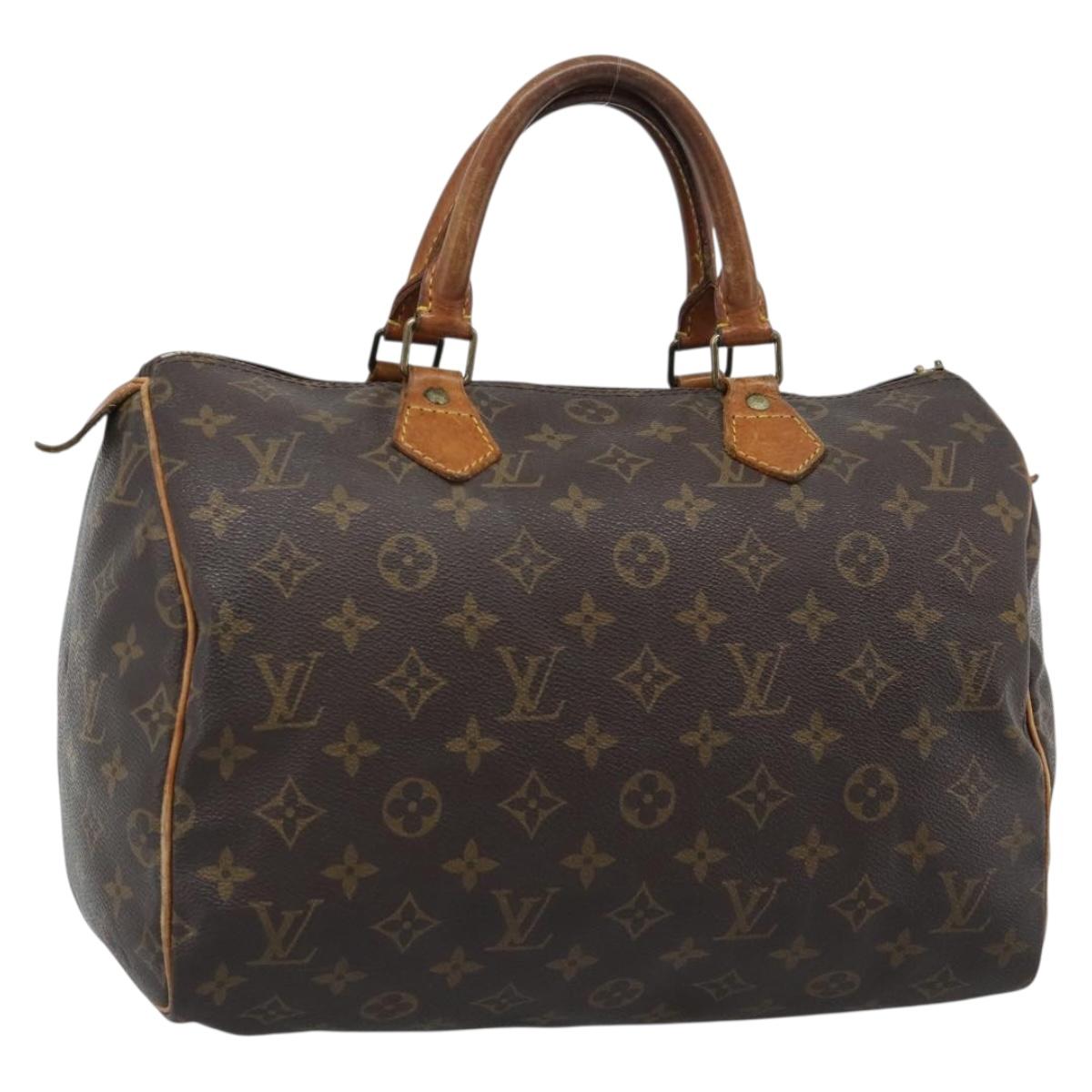 LOUIS VUITTON Monogram Speedy 30 Hand Bag M41526 LV Auth 189348