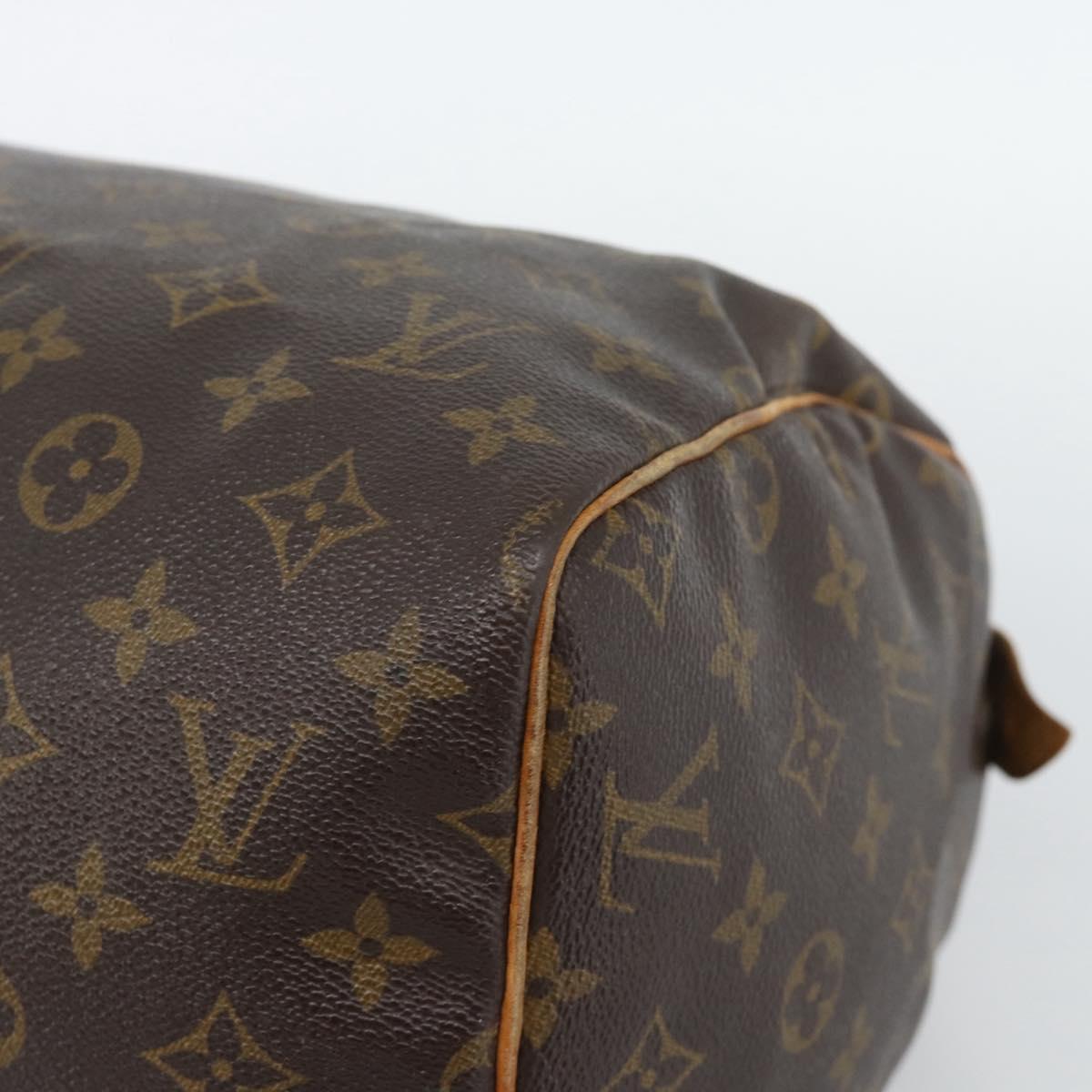 LOUIS VUITTON Monogram Speedy 30 Hand Bag M41526 LV Auth 189348