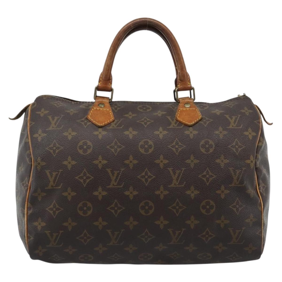 LOUIS VUITTON Monogram Speedy 30 Hand Bag M41526 LV Auth 189348