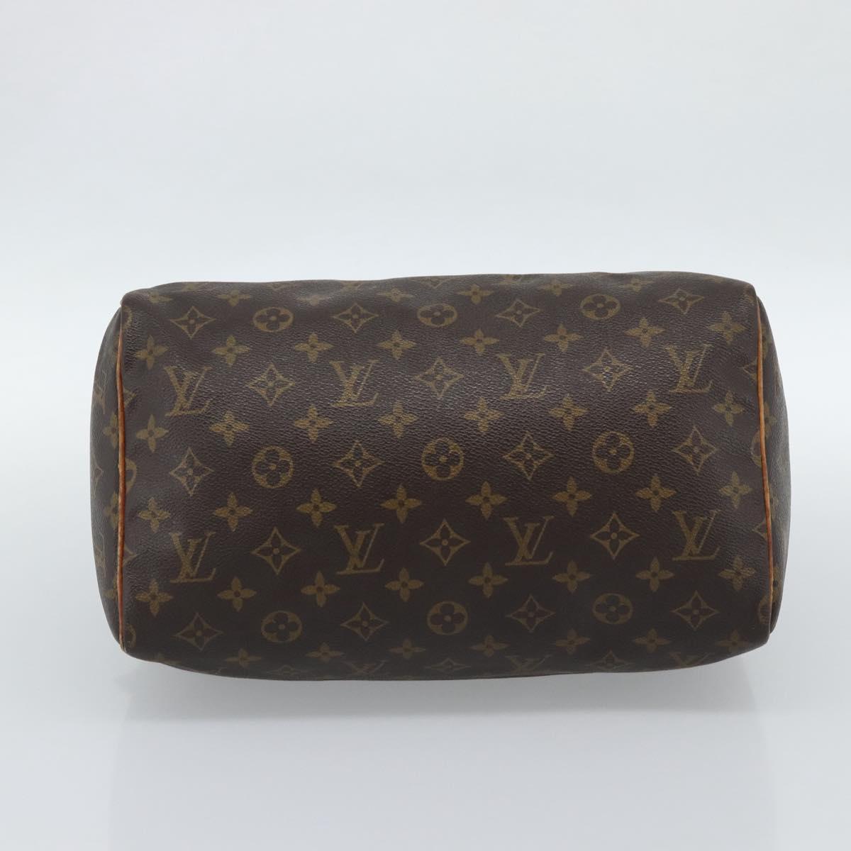 LOUIS VUITTON Monogram Speedy 30 Hand Bag M41526 LV Auth 189348