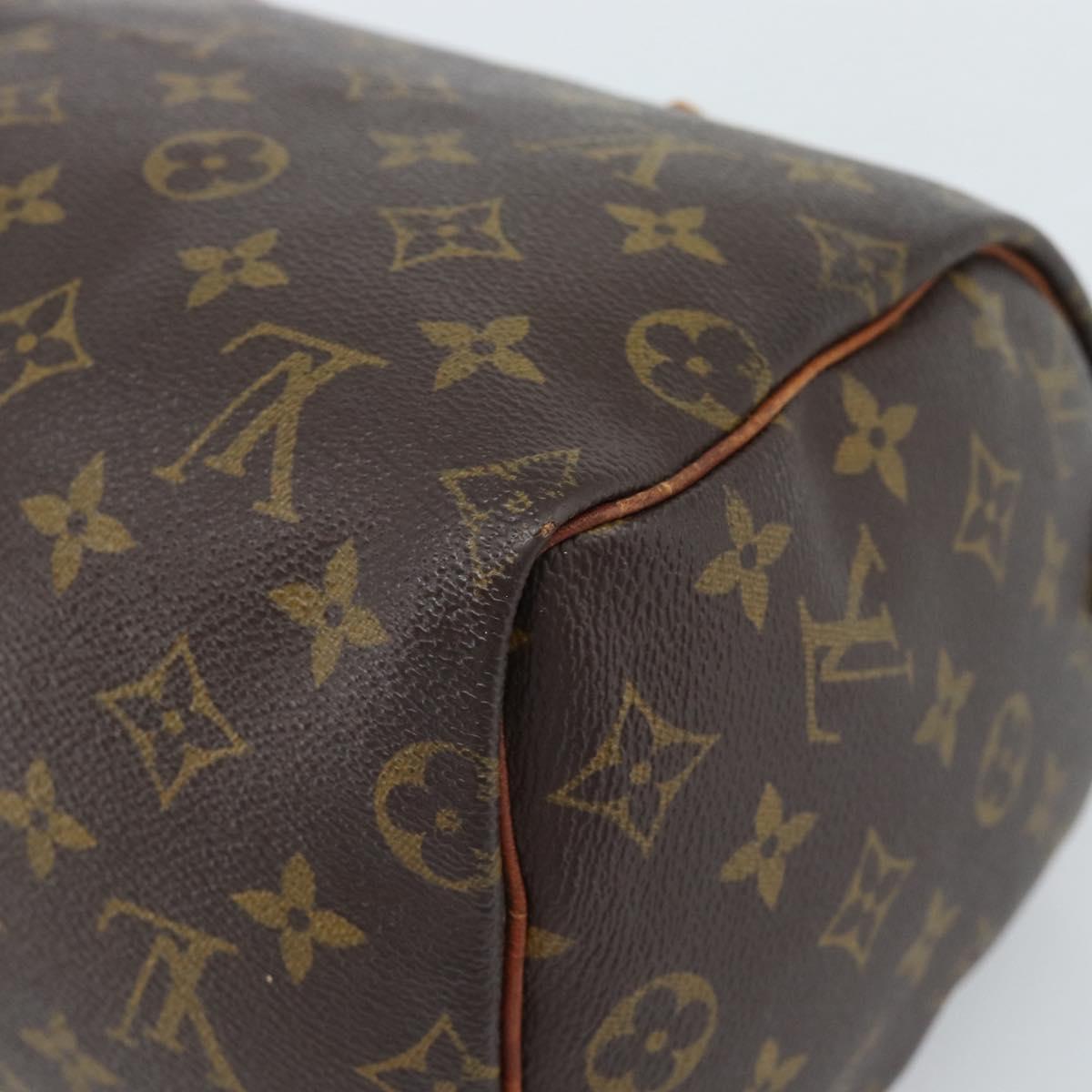 LOUIS VUITTON Monogram Speedy 25 Hand Bag M41528 LV Auth 189351