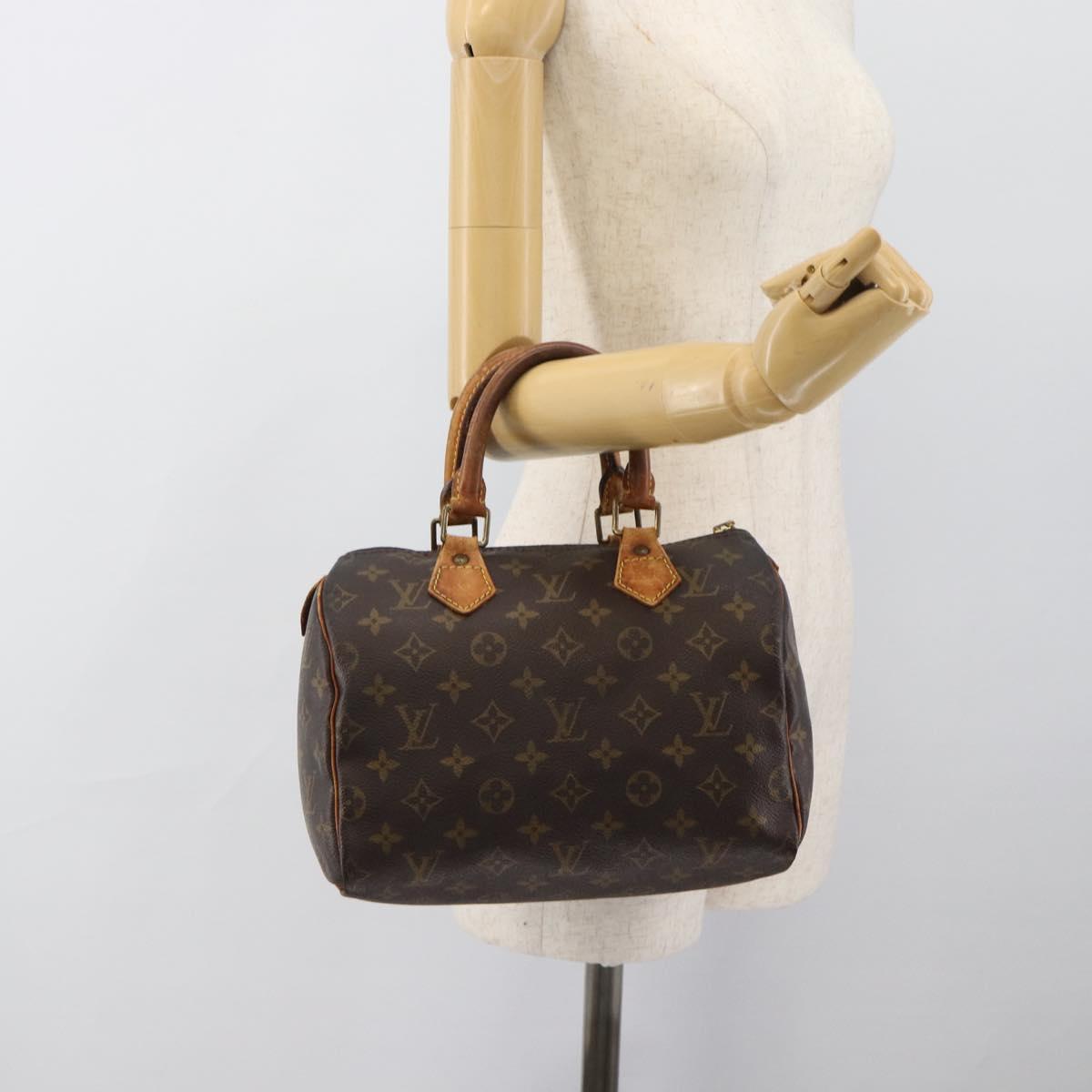 LOUIS VUITTON Monogram Speedy 25 Hand Bag M41528 LV Auth 189351