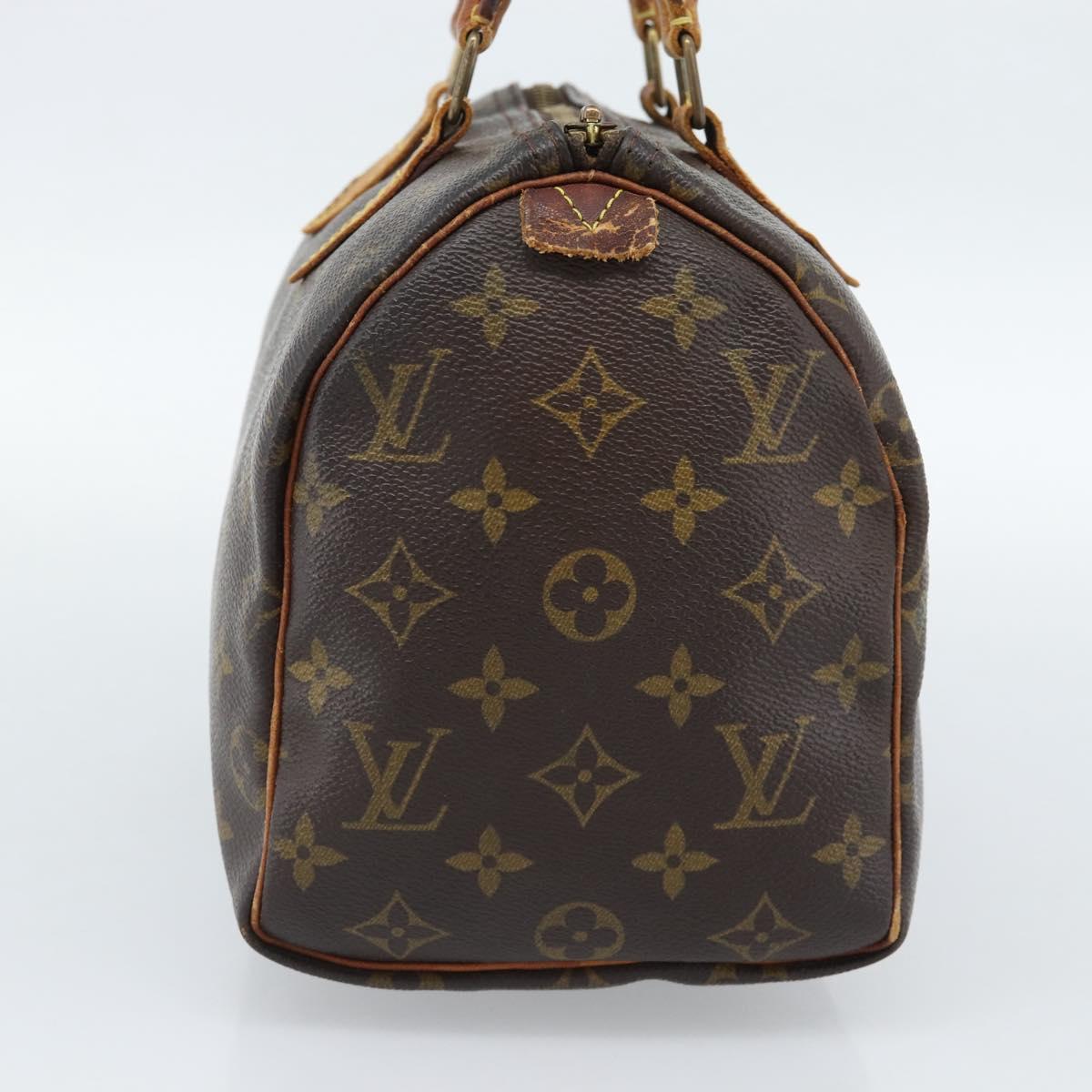 LOUIS VUITTON Monogram Speedy 25 Hand Bag M41528 LV Auth 189351