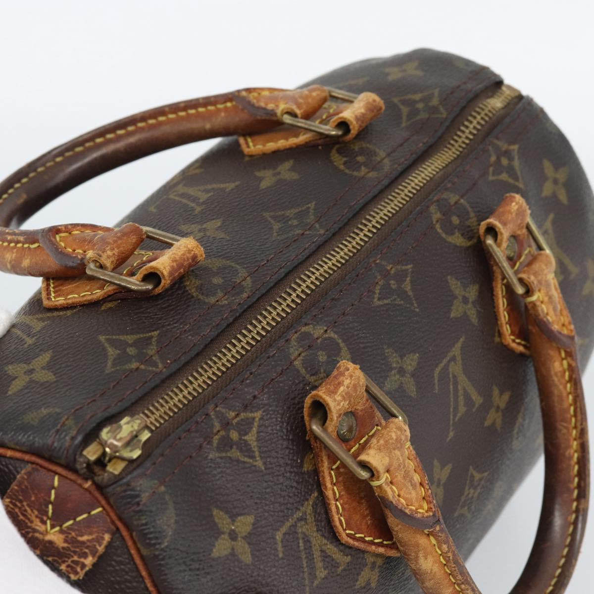 LOUIS VUITTON Monogram Speedy 25 Hand Bag M41528 LV Auth 189351