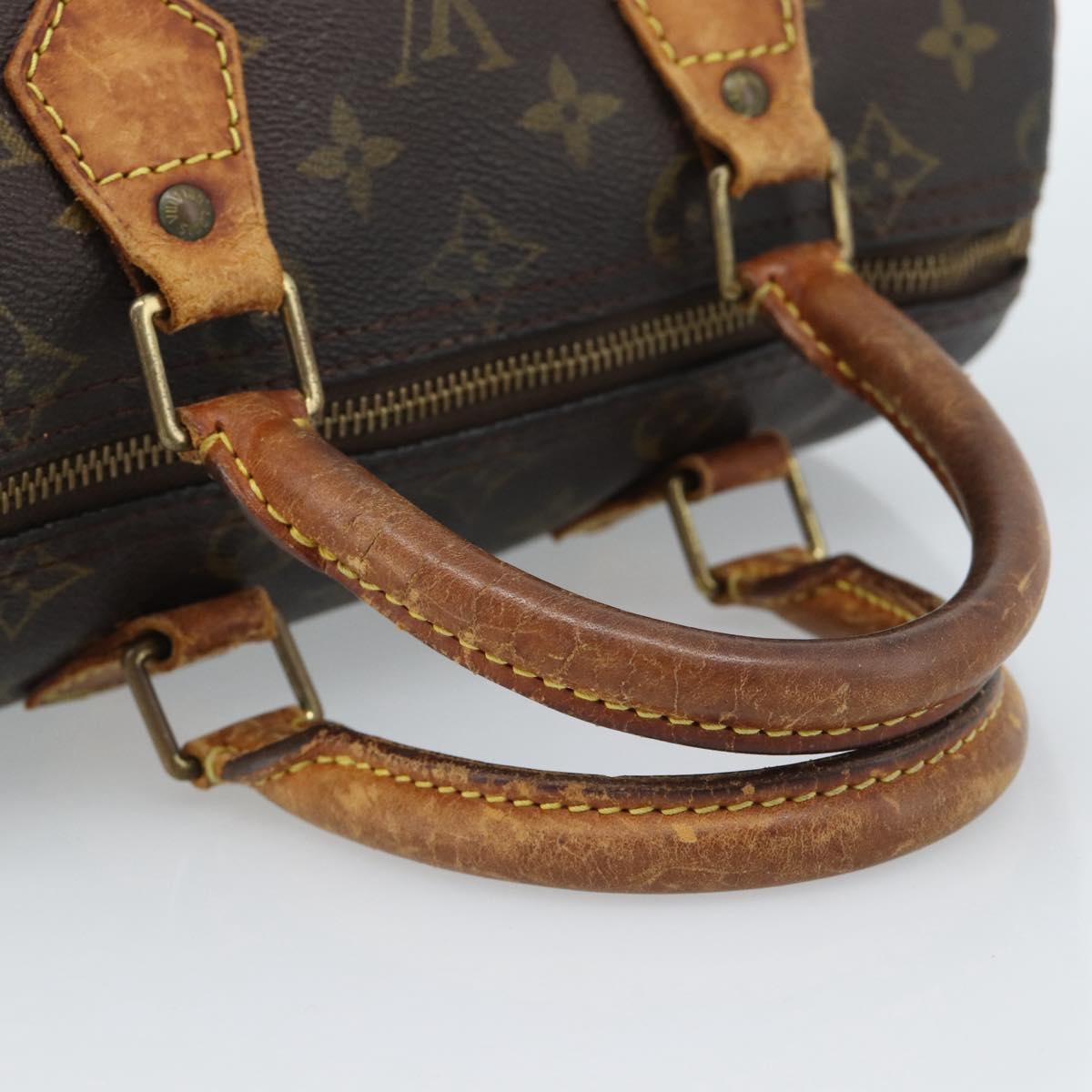LOUIS VUITTON Monogram Speedy 25 Hand Bag M41528 LV Auth 189351