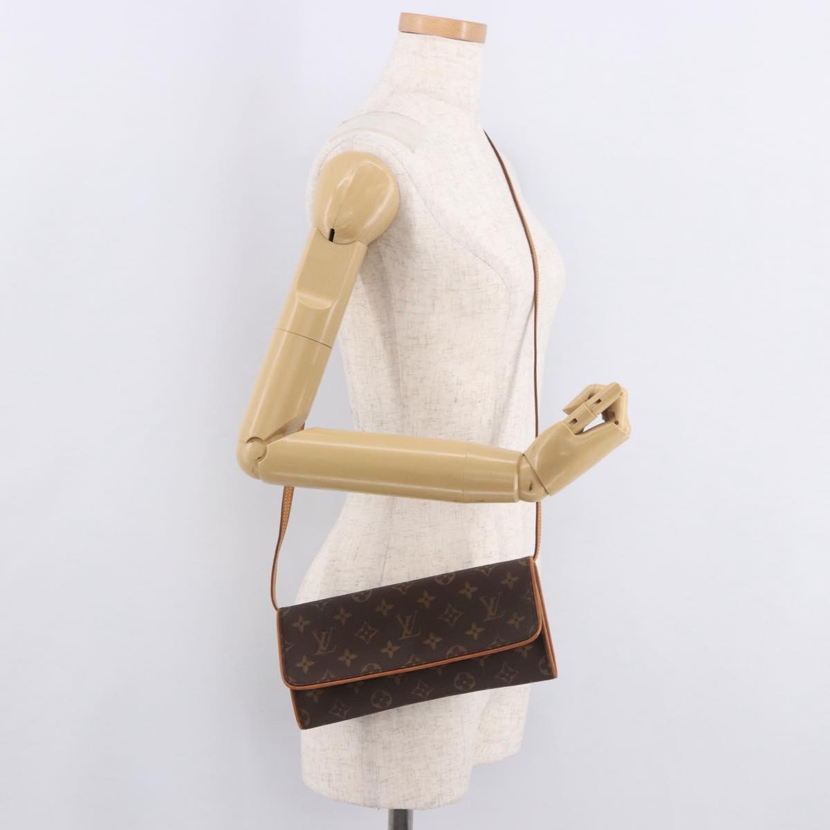 LOUIS VUITTON Monogram Pochette Twin GM Shoulder Bag M51852 LV Auth 189359V