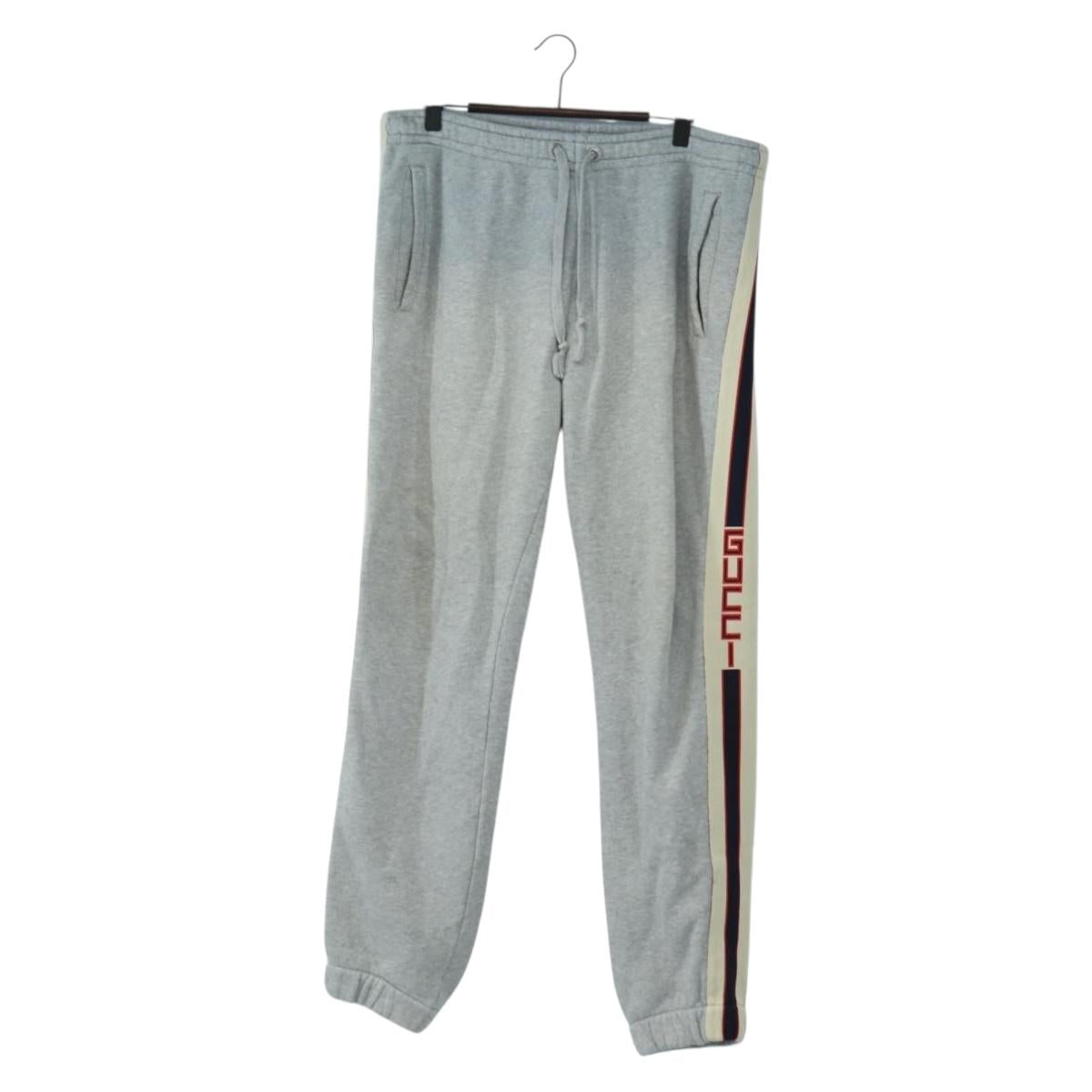 GUCCI Sweat Pants Cotton L Gray Auth 189370V