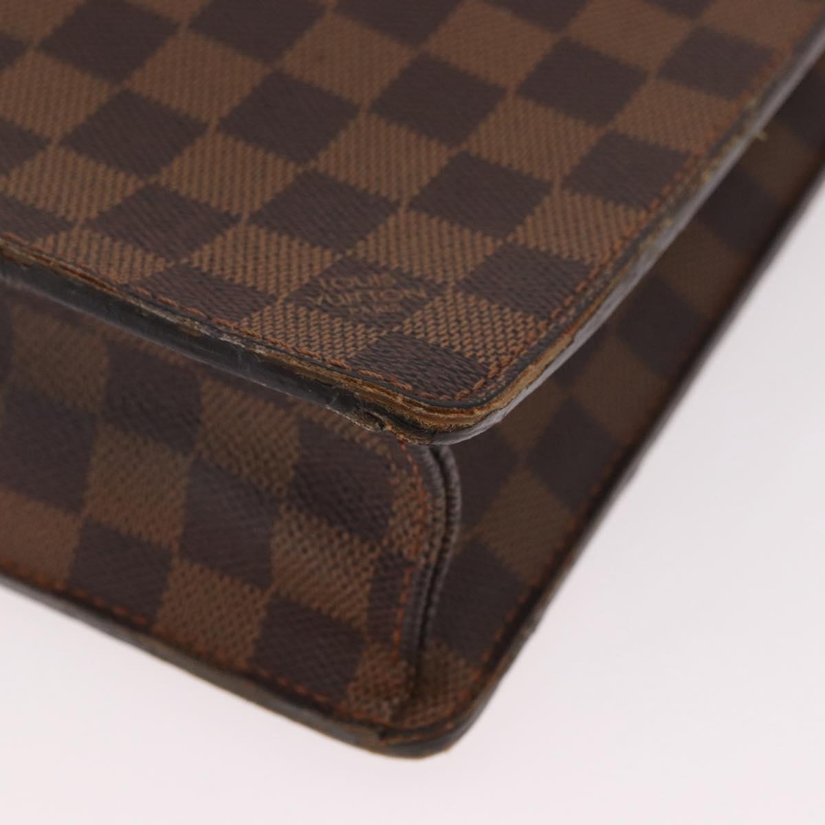 LOUIS VUITTON Damier Ebene Altona PM Briefcase N53315 LV Auth 189379