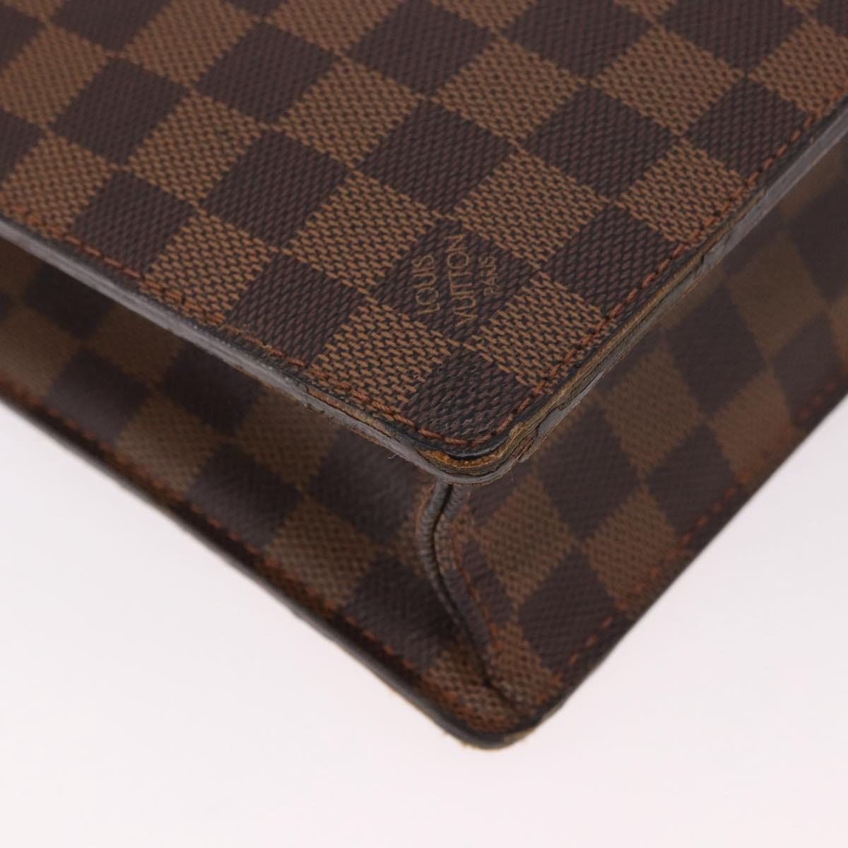 LOUIS VUITTON Damier Ebene Altona PM Briefcase N53315 LV Auth 189379