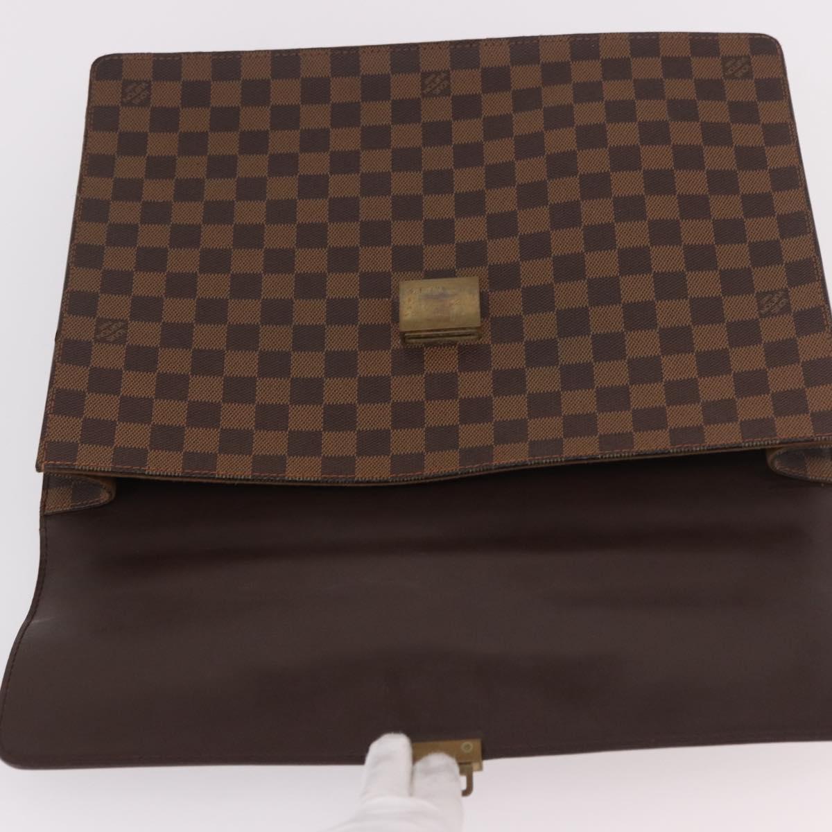 LOUIS VUITTON Damier Ebene Altona PM Briefcase N53315 LV Auth 189379
