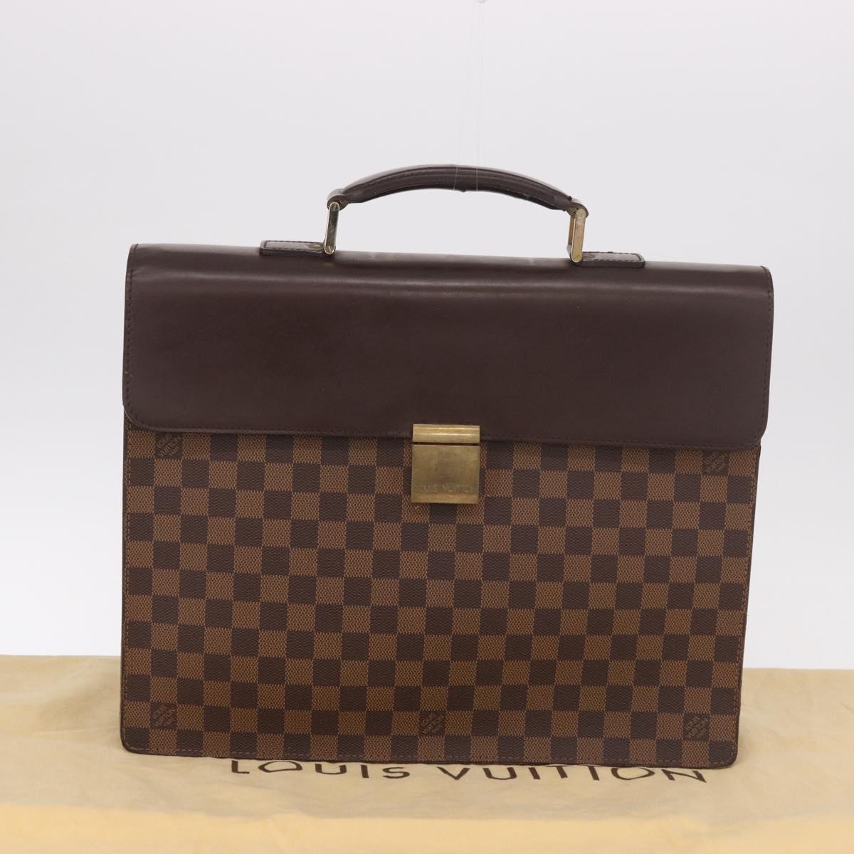 LOUIS VUITTON Damier Ebene Altona PM Briefcase N53315 LV Auth 189379