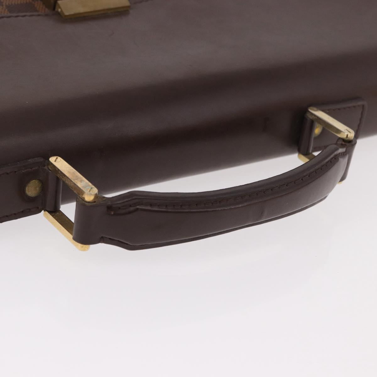 LOUIS VUITTON Damier Ebene Altona PM Briefcase N53315 LV Auth 189379