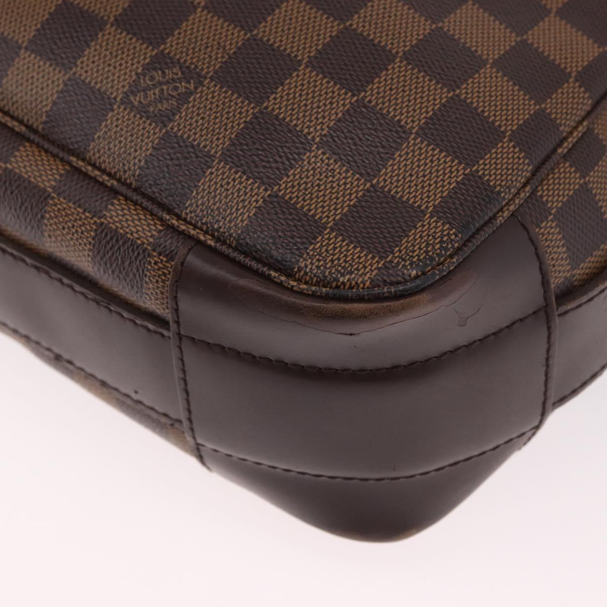 LOUIS VUITTON Damier Ebene Bastille Shoulder Bag N45258 LV Auth 189380