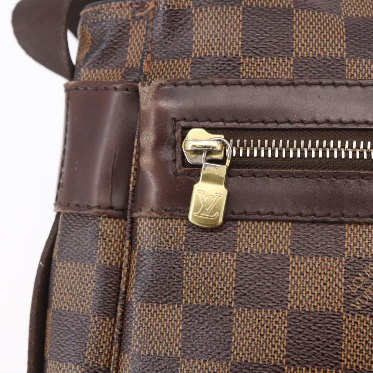 LOUIS VUITTON Damier Ebene Bastille Shoulder Bag N45258 LV Auth 189380