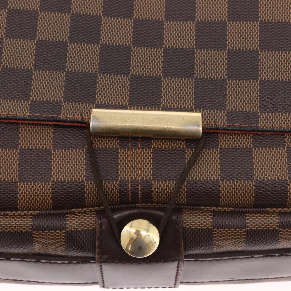 LOUIS VUITTON Damier Ebene Bastille Shoulder Bag N45258 LV Auth 189380