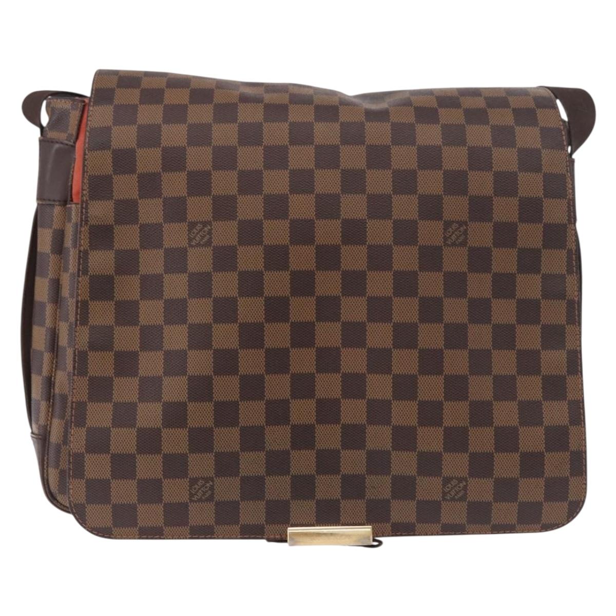 LOUIS VUITTON Damier Ebene Bastille Shoulder Bag N45258 LV Auth 189380