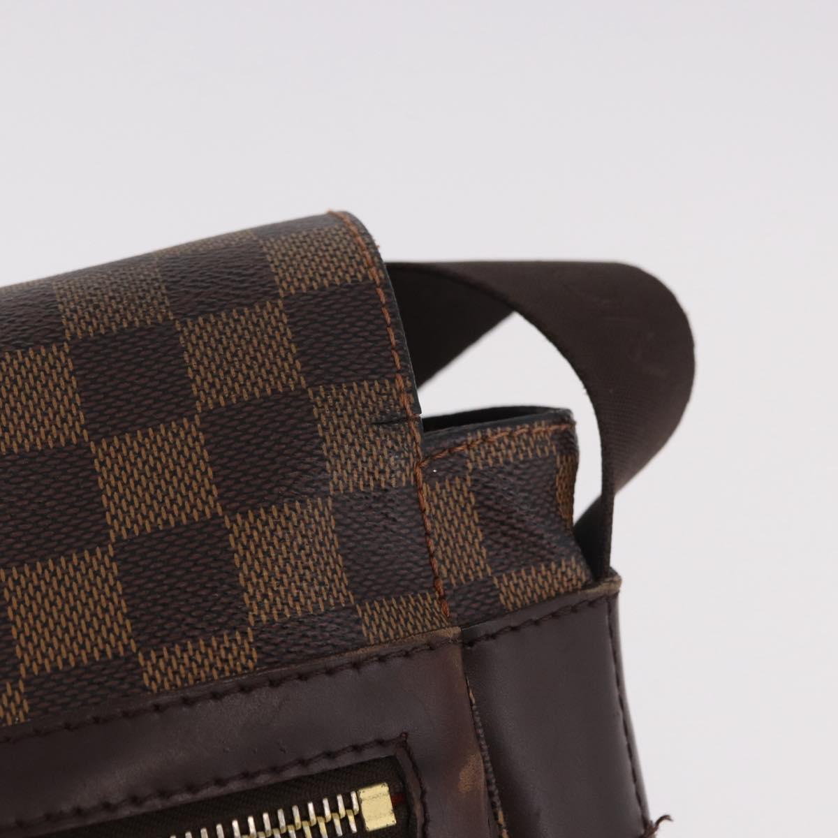 LOUIS VUITTON Damier Ebene Bastille Shoulder Bag N45258 LV Auth 189380